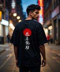 GOOD FORTUNE - Oversized Backprint Tshirt