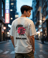 SHADOW SAMURAI - Oversized Back Print Tshirt