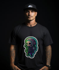 NEON SKULL ASTRO - Oversized Unisex Tshirt