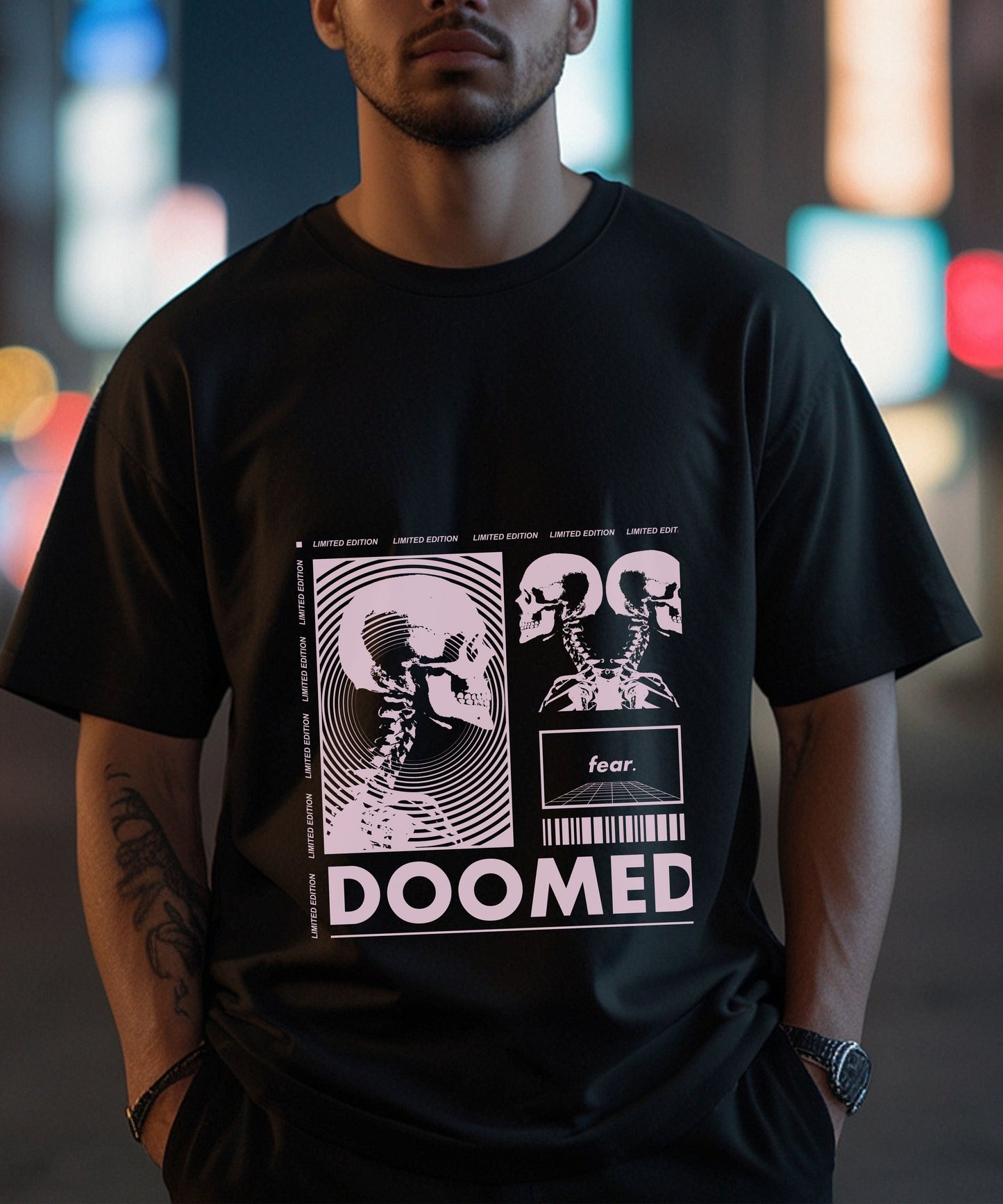 DOOMED - Oversized Streetwear Unisex T-shirt