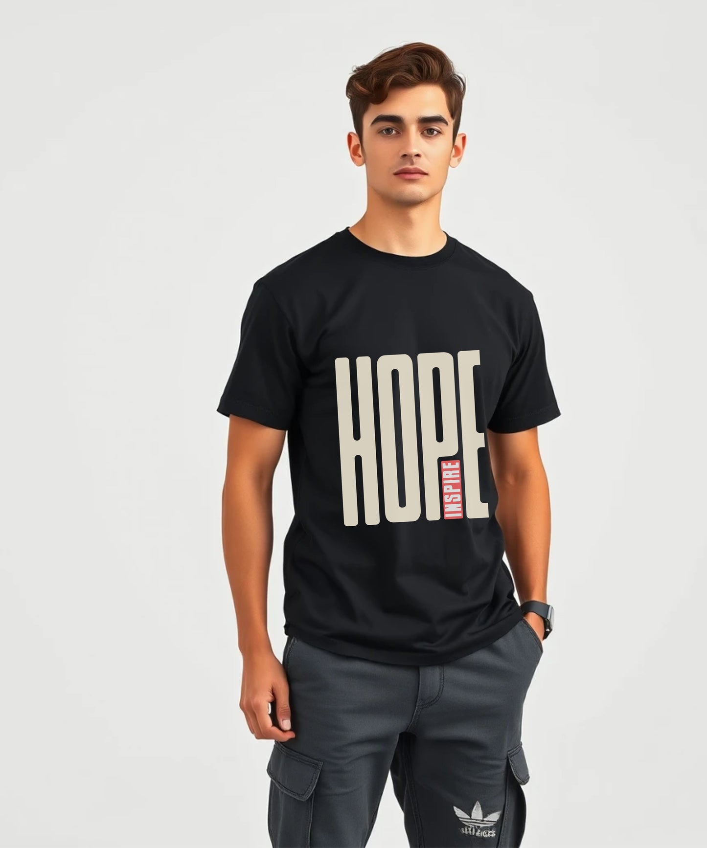INSPIRE/HOPE – Oversized Typographic Unisex T-Shirt