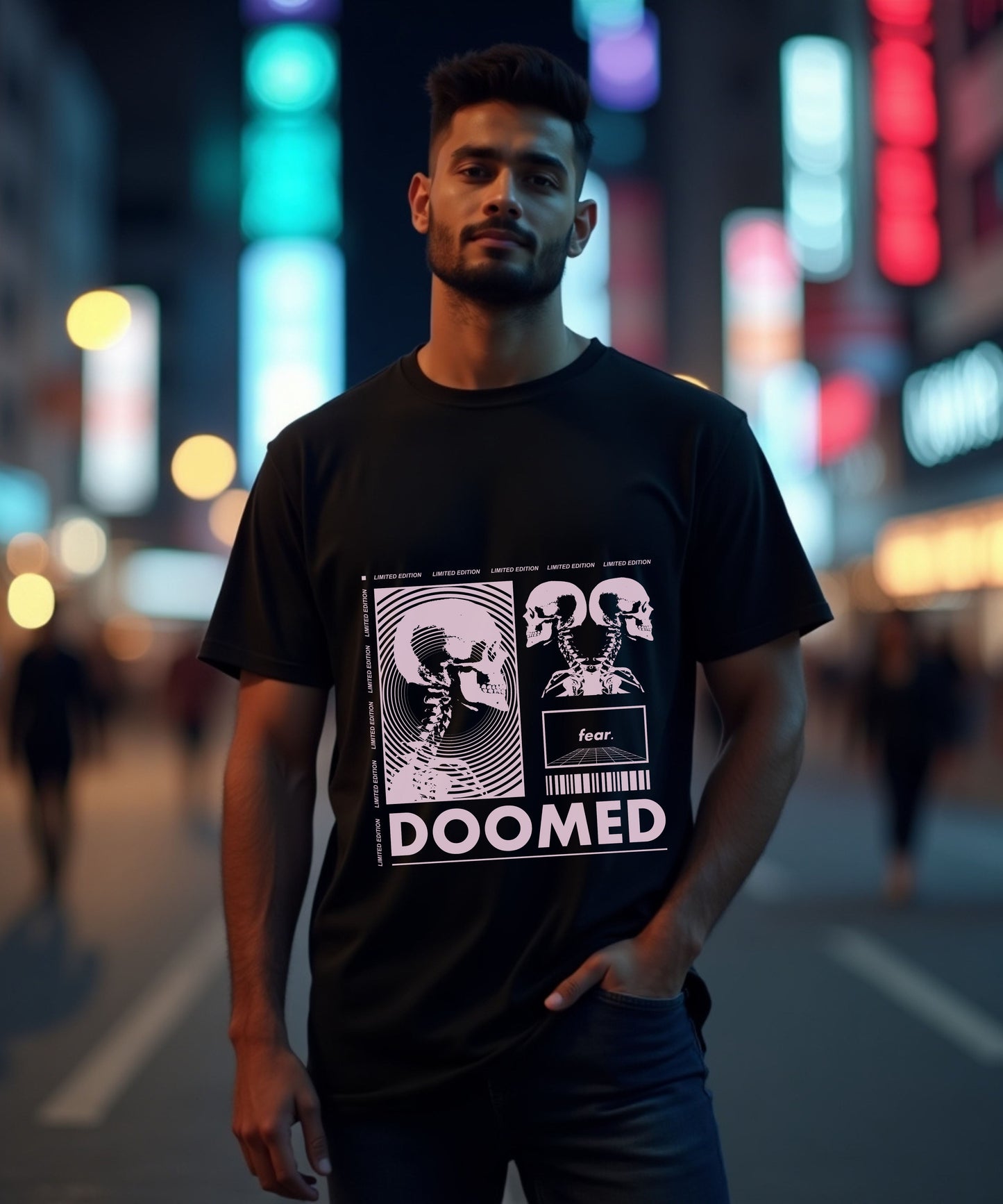 DOOMED - Oversized Streetwear Unisex T-shirt