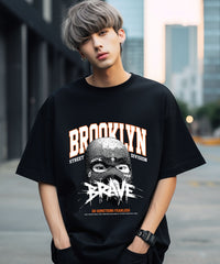 BROOKLYNN BRAVE - Oversized Unisex Streetwear Tshirt