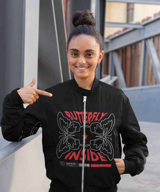 TWIN BUTTERFLIES - Women's Bomber Jacket