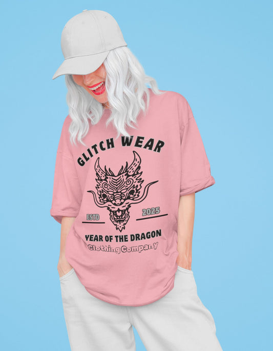 DRAGON GLITCH - Unisex Oversized Classic T-Shirt