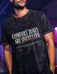 OVERRATED COMFORT - Acid Washed Oversized T-shirt