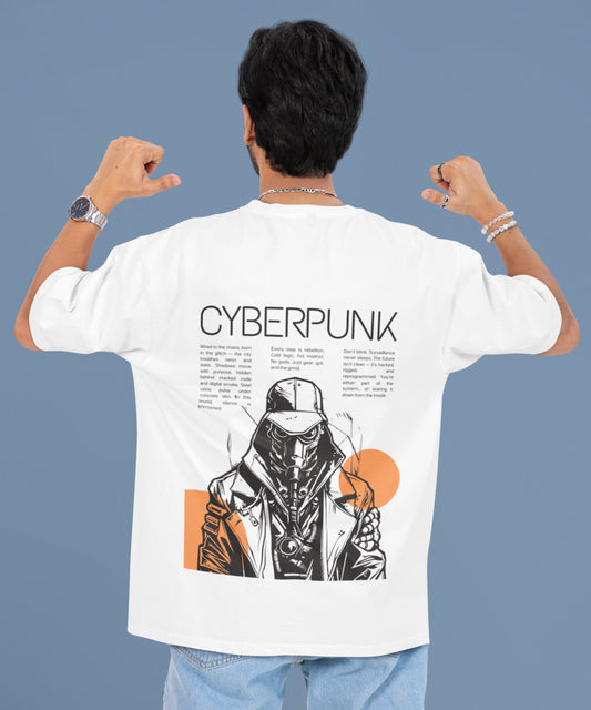 CYBERPUNK - Oversized Backprint Tshirt