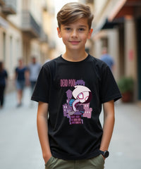 Jr.DEADPOOL - Boy's Crew Neck T-Shirt