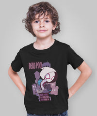Jr.DEADPOOL - Boy's Crew Neck T-Shirt