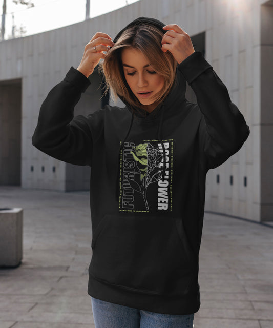 FUTURISTIC ROSE - Womens Hoodie