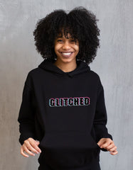 GLITCHED BLOCK - Unisex Oversized Hoodie (Puff Print)
