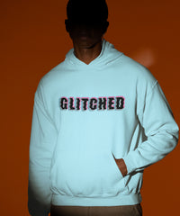 GLITCHED BLOCK - Unisex Oversized Hoodie (Puff Print)