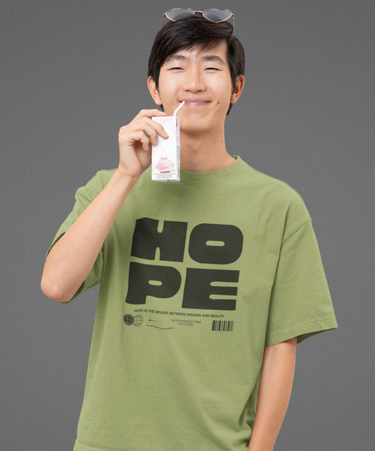 HOPE - Unisex Oversized Classic T-Shirt (Puff Print)