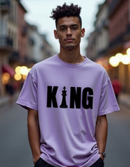 KING - Unisex Oversized Classic T-Shirt (Puff Print)