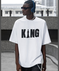 KING - Unisex Oversized Classic T-Shirt (Puff Print)