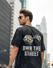 OWN THE STREET - Acid Washed Oversized T-shirt