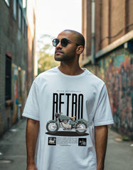 RETRO MOTORCYCLE - Oversized Standard T-shirt