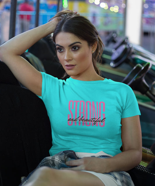 THE STRONG N BEAUTIFUL - Womens Crop Top