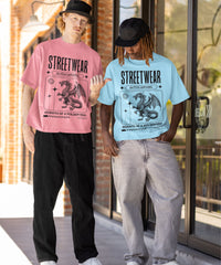 STREETWEAR - Unisex Terry Oversized Tee (Puff Print)