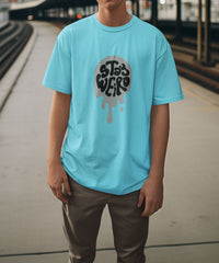 STAY WEIRD - Unisex Oversized Classic T-Shirt (Puff Print)