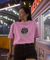 STAY WEIRD - Unisex Oversized Classic T-Shirt (Puff Print)