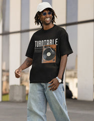 TURNTABLE - Unisex Terry Oversized Tee