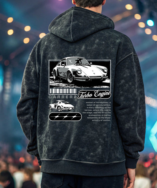 CARRERA - Acid Washed Unisex Hoodie