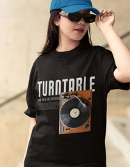 TURNTABLE - Unisex Terry Oversized Tee