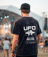 UFO ABDUCTION - Oversized Acid Washed T-shirt