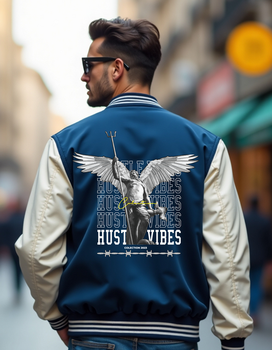 HUSTLE VIBES - Unisex Varsity Jacket