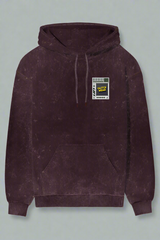 HUMAN BARCODE - Oversized Acid Washed Hoodie