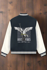 HUSTLE VIBES - Unisex Varsity Jacket