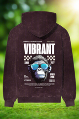 VIBRANT MONKEY | Acid Washed Oversized Hoodie