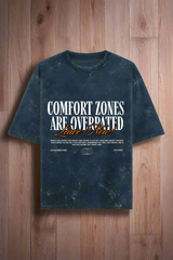 OVERRATED COMFORT - Acid Washed Oversized T-shirt