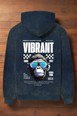 VIBRANT MONKEY | Acid Washed Oversized Hoodie