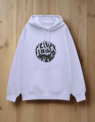 LIVE IN MOMENT - Unisex Oversized Hoodie (Puff Print)