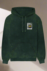 HUMAN BARCODE - Oversized Acid Washed Hoodie
