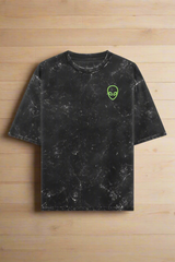 UFO ABDUCTION - Oversized Acid Washed T-shirt