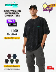 Unisex Acid Washed Oversized Tee