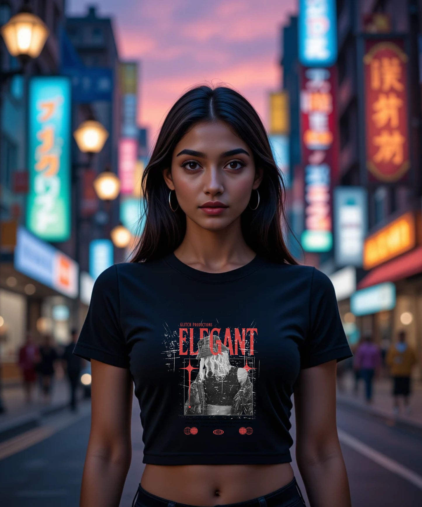 ELEGANT - Womens Crop Top
