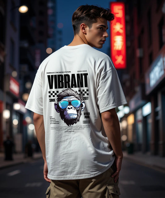 THE VIBRANT MONKEY - Oversized Basic Tshirt