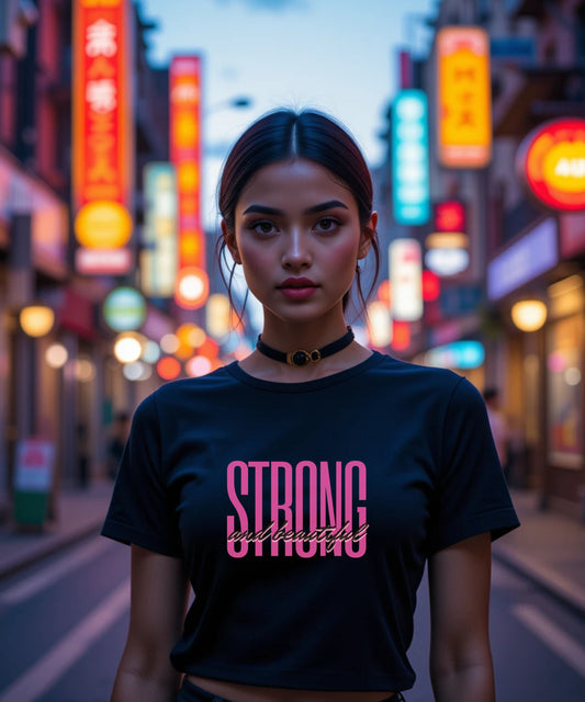 STRONG N BEAUTIFUL - Womens Crop Top