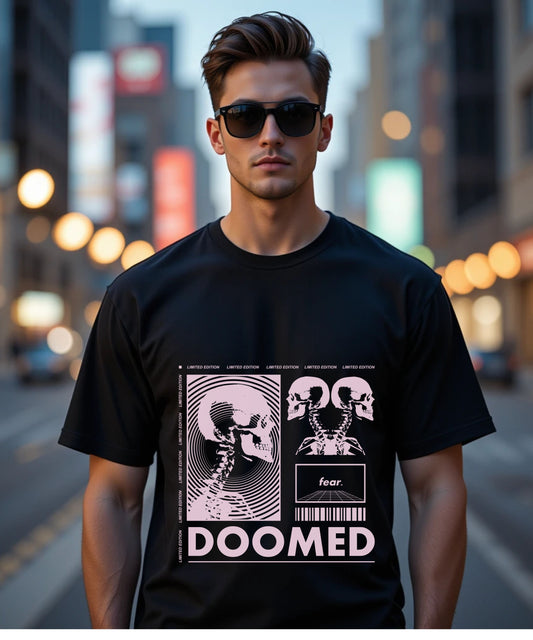 DOOMED - Oversized Streetwear Unisex T-shirt