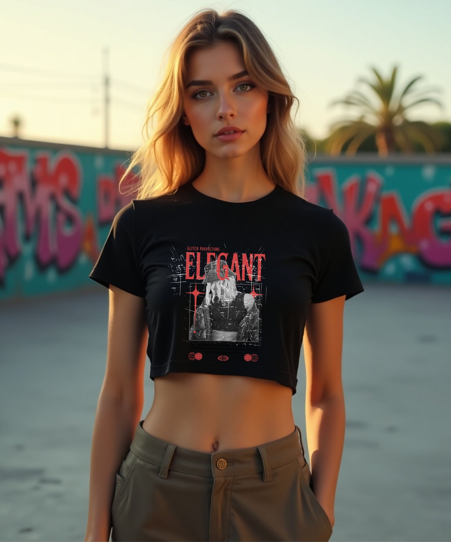 ELEGANT - Womens Crop Top