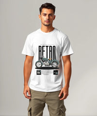 RETRO MOTORCYCLE - Regular Fit Classic Crew T-shirt