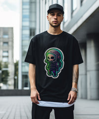 NEON SKULL ASTRO - Oversized Unisex Tshirt