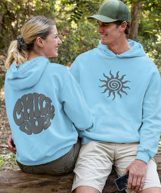 CHILL OUT - Unisex Oversized Hoodie (Puff Print)