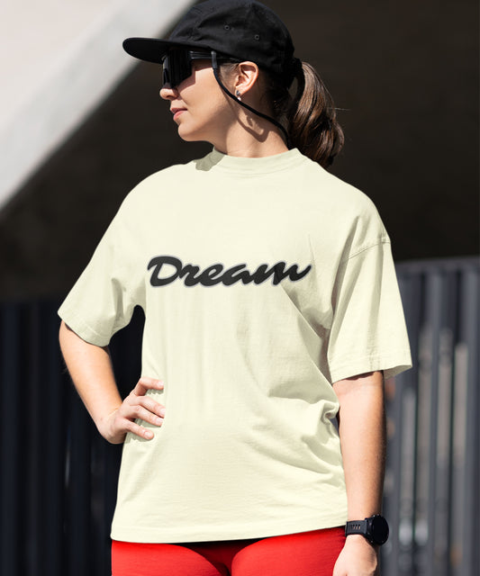 DREAM - Unisex Oversized Classic T-Shirt (Puff Print)