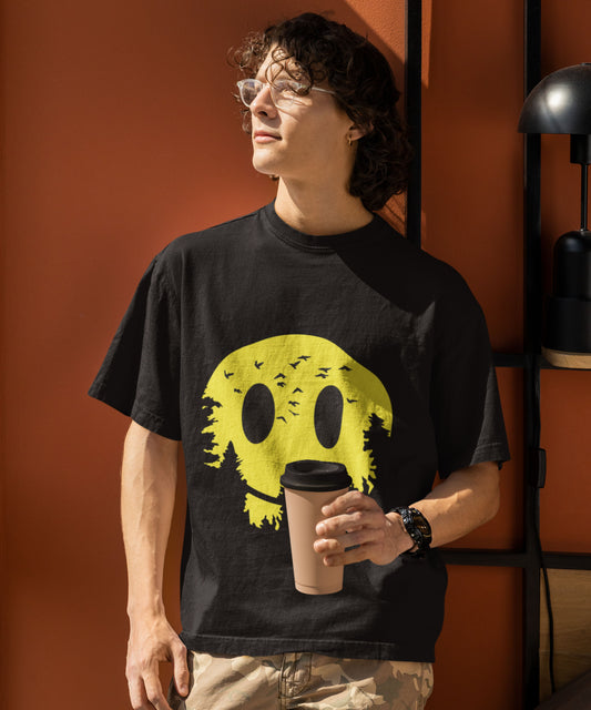 Forest Smiley – Oversized Unisex Tshirt