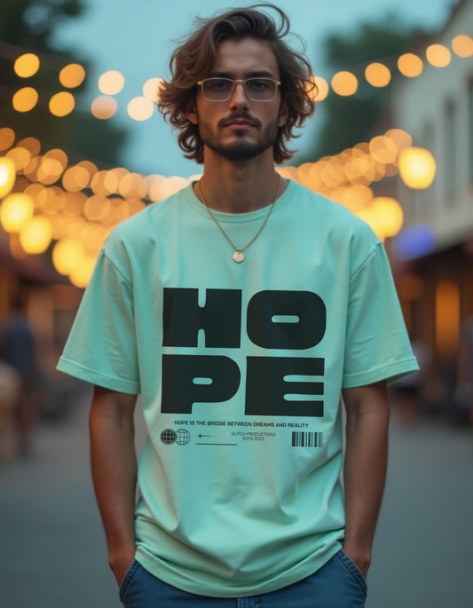 HOPE - Unisex Oversized Classic T-Shirt (Puff Print)